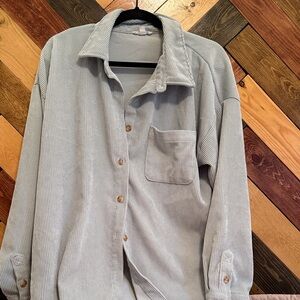 Blu Pepper Light Blue Corduroy Jacket